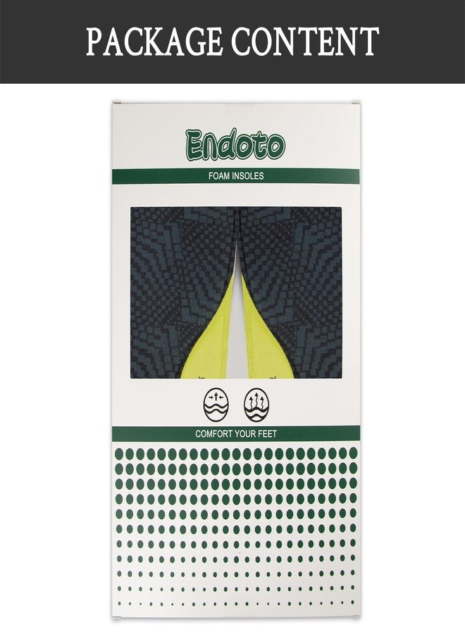 Endoto Memory Foam Insoles for Skechers Shoes, Replacement Breathable Inserts for Men with Extra Cushioned Arch Support to Absorb Shock & Relieve Foot Pain(US Size:M12.5-47 EU) - Image 5